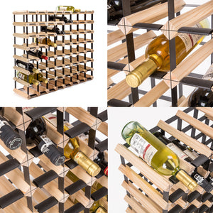 Timber Wine Rack Storage | Cellar Organizer | 72 Bottle