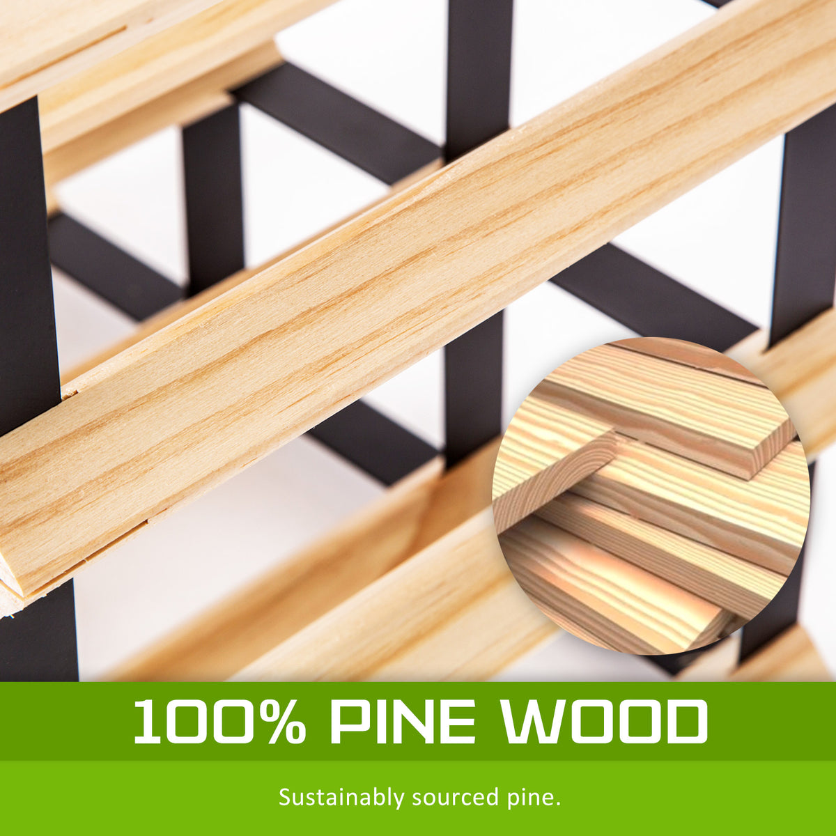 Timber Wine Rack Storage | Cellar Organizer | 72 Bottle