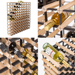Timber Wine Rack Storage | Cellar Organizer | 120 Bottle