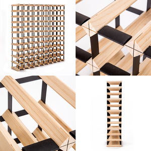 Timber Wine Rack Storage | Cellar Organizer | 120 Bottle