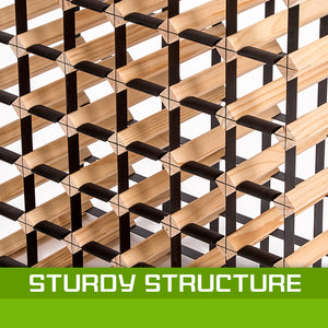 Timber Wine Rack Storage | Cellar Organizer | 120 Bottle
