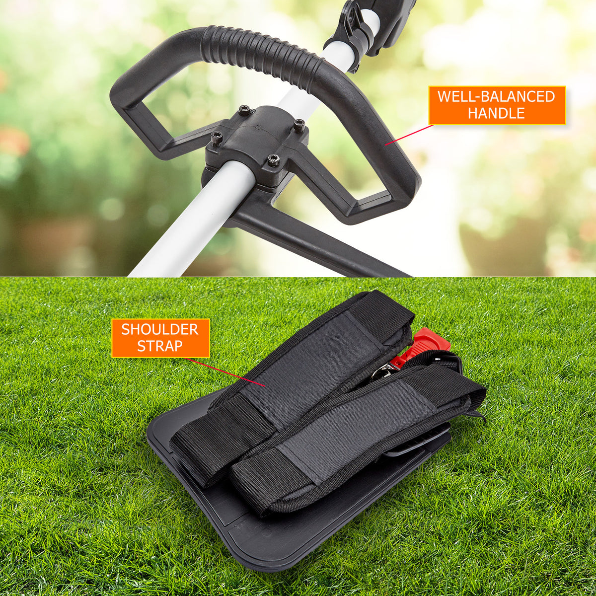 Whipper Snipper Brush Cutter | 26cc | Garden Trimmer | Includes 4 Blades