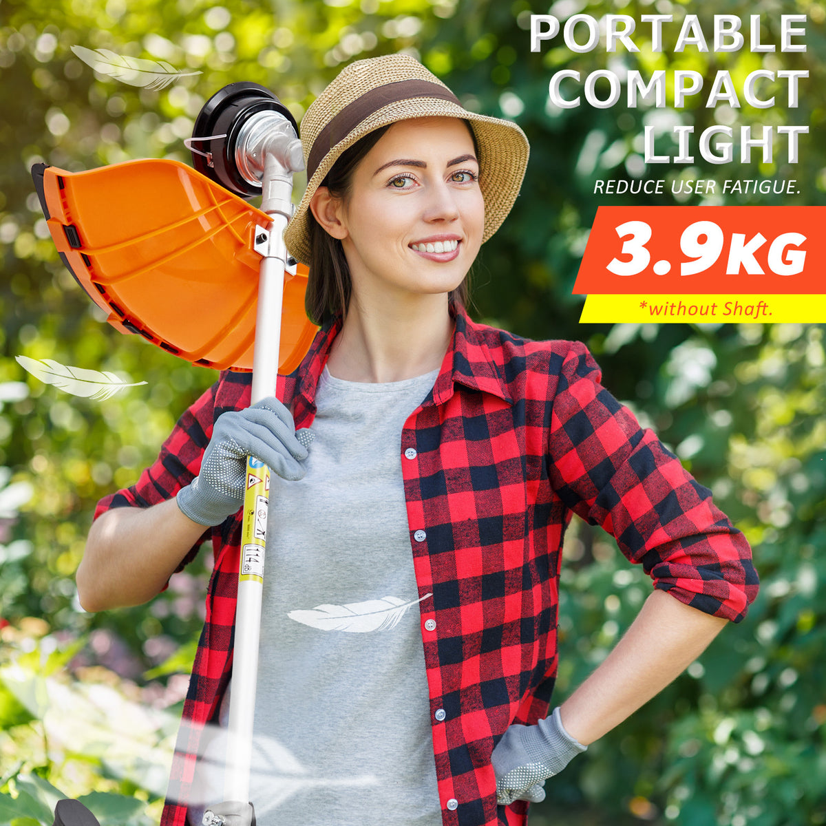 Whipper Snipper Brush Cutter | 43cc | Garden Trimmer | Includes 1 Blade