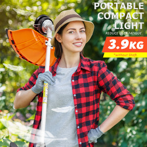 Whipper Snipper Brush Cutter | 43cc | Garden Trimmer | Includes 1 Blade