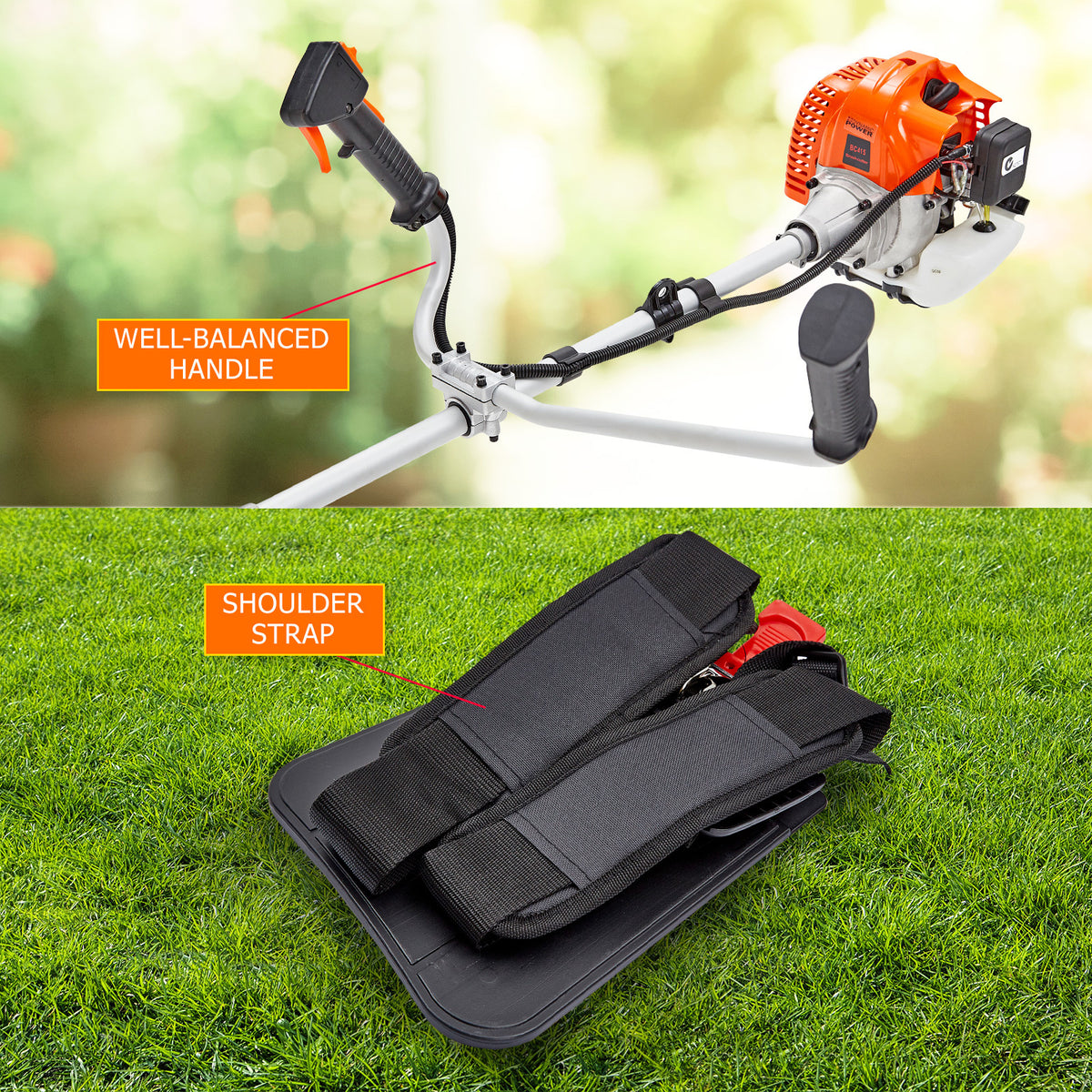Whipper Snipper Brush Cutter | 43cc | Garden Trimmer | Includes 1 Blade