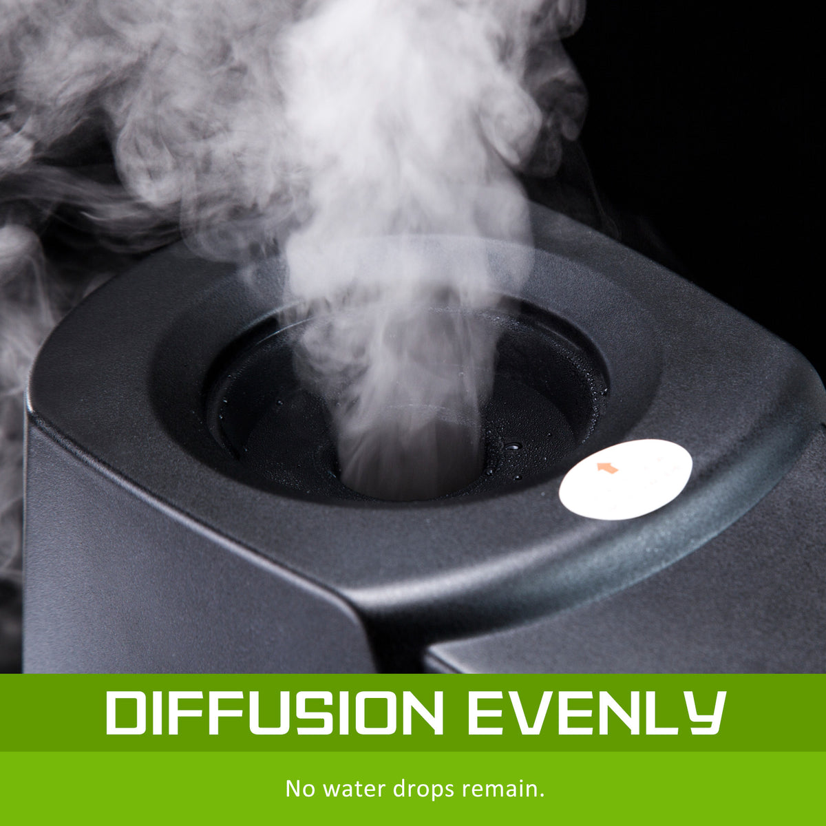 Air Humidifier | Ultrasonic Cool Diffuser | 6L Capacity | Black