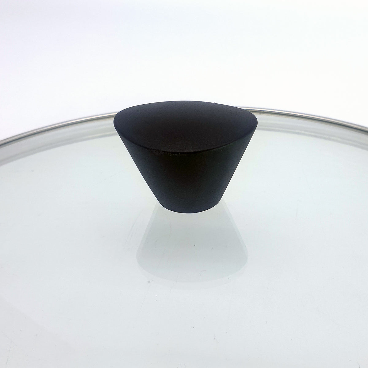 KOMAN | Stainless Steel Glass Lid with Bakelite Handle | 26cm