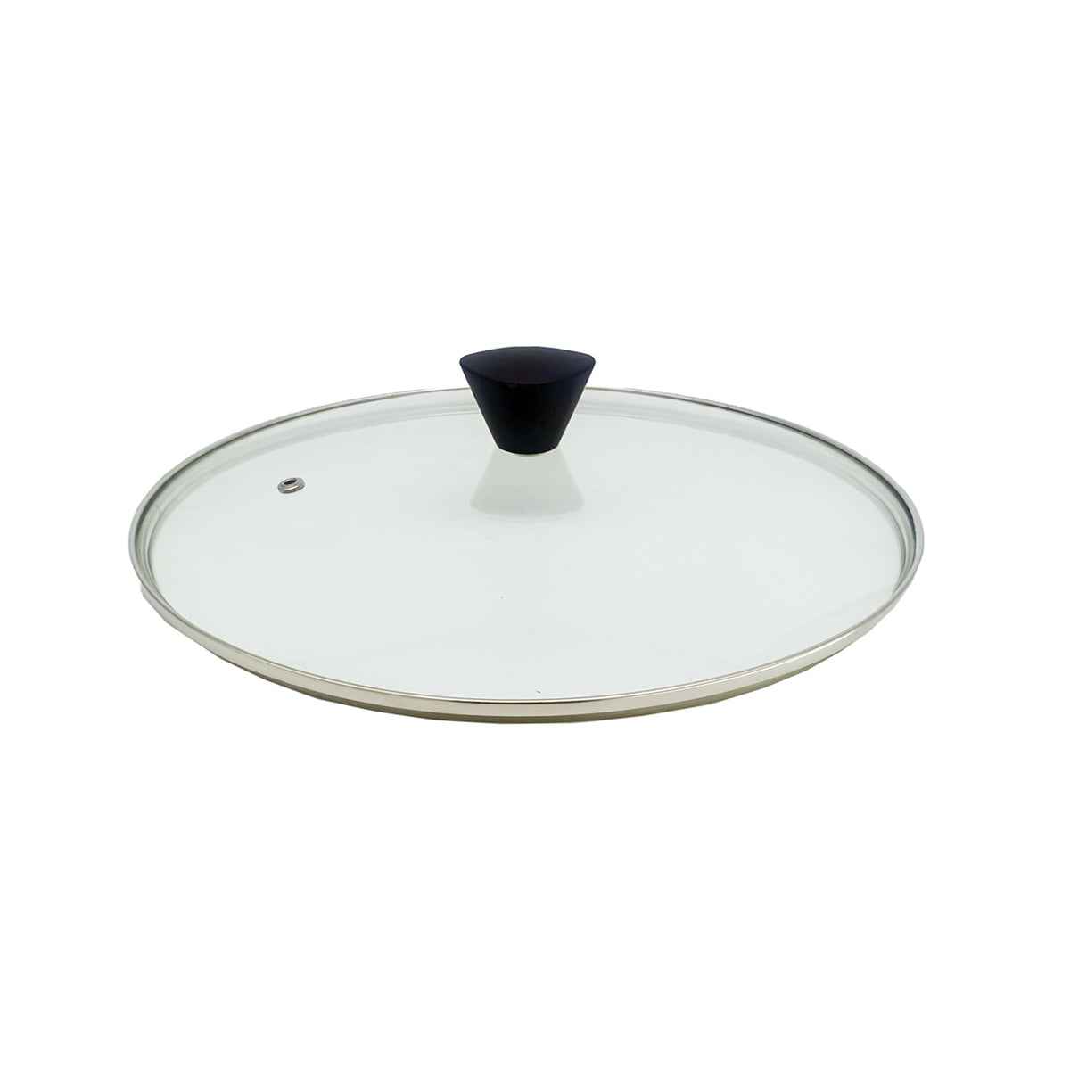 KOMAN | Stainless Steel Glass Lid with Bakelite Handle | 28cm