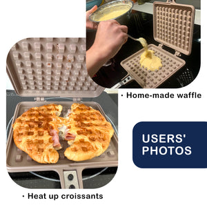 Giorno Felice | IH Waffle Maker Pan | Non-Stick Double-Sided Detachable