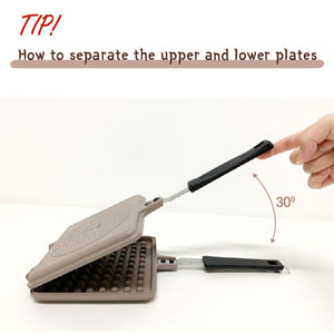 Giorno Felice | IH Waffle Maker Pan | Non-Stick Double-Sided Detachable