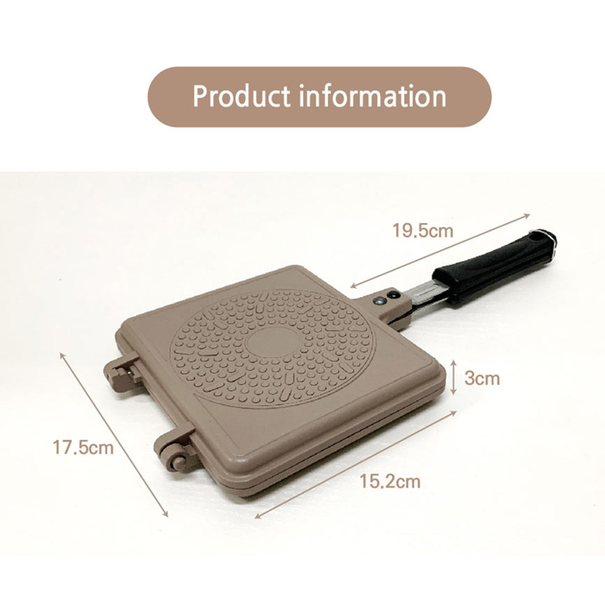 Giorno Felice | IH Waffle Maker Pan | Non-Stick Double-Sided Detachable