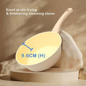 Giorno Felice | IH Wok Pan | 28cm | Ceramic Non-Stick | Stir Frypan | Induction