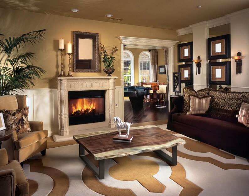 Coffee Table | 1.2m (120cm) Hand-Carved from Acacia Tree (Saur Wood) | Designed by Nature (Table 26)