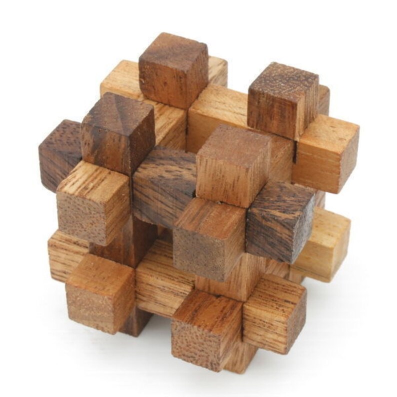 12 Unique Handmade Wooden Puzzles in a Deluxe Gift Box Set | For Kids or Adults