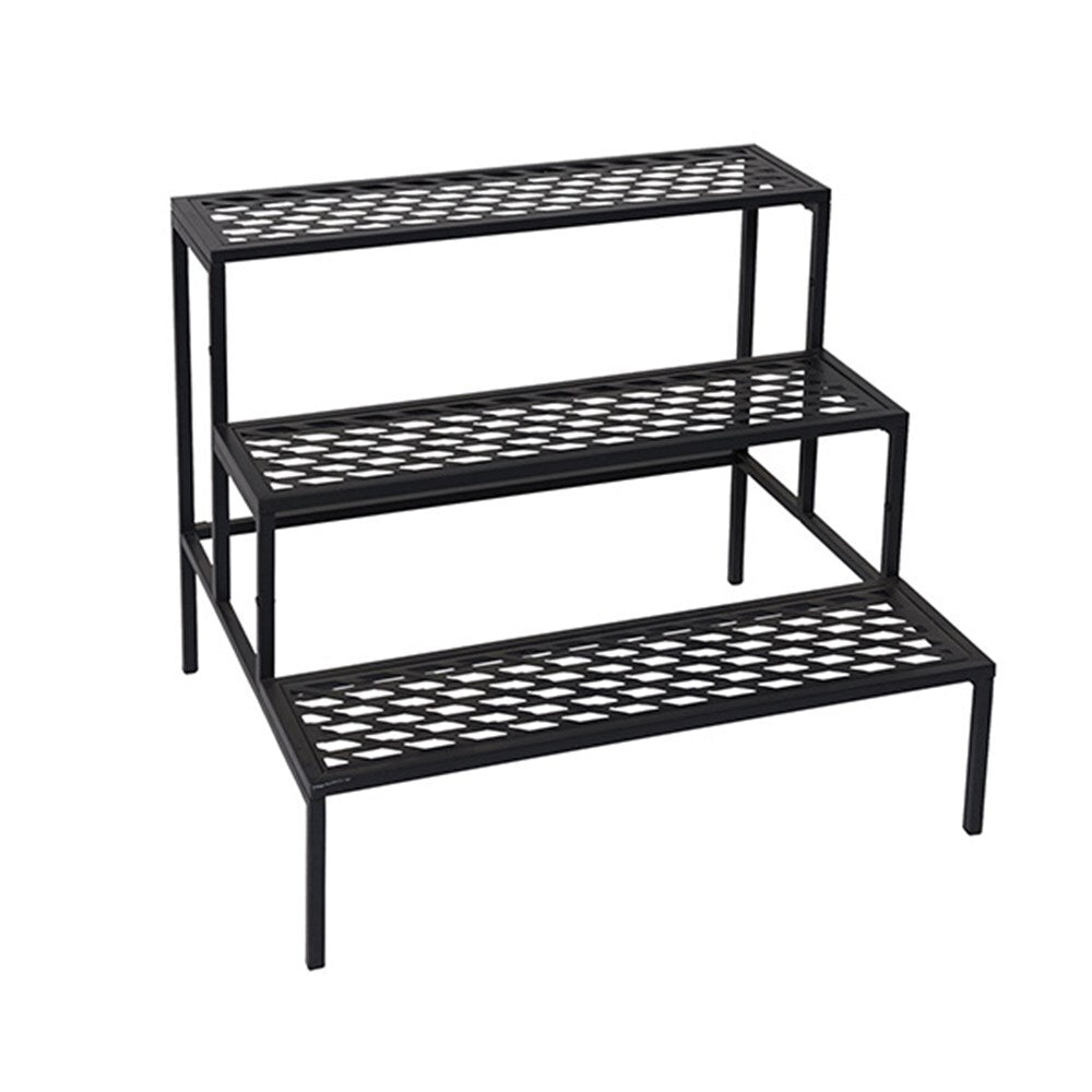 YES4HOMES 3 Tier Metal Plant Stand | Flower Pot Planter | Garden Display Rack | Balcony Shelf