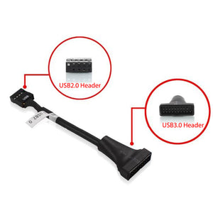 USB 3.0 Internal Female to Mainboard USB 2.0 Head Cable