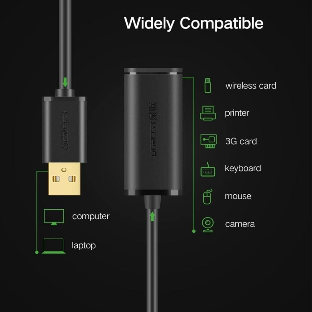 10321 USB 2.0 Active Extension Cable with Chipset | 10M