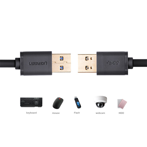USB 3.0 A Male to A Male Cable | 1M | Black | 10370