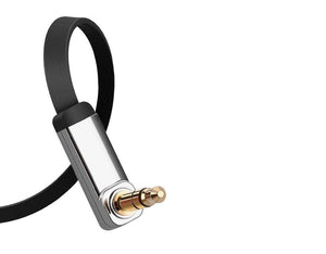 UGREEN 10729 3.5mm Male to Right Angle Aux Cable | 5m | Black | Flexible & Durable Design