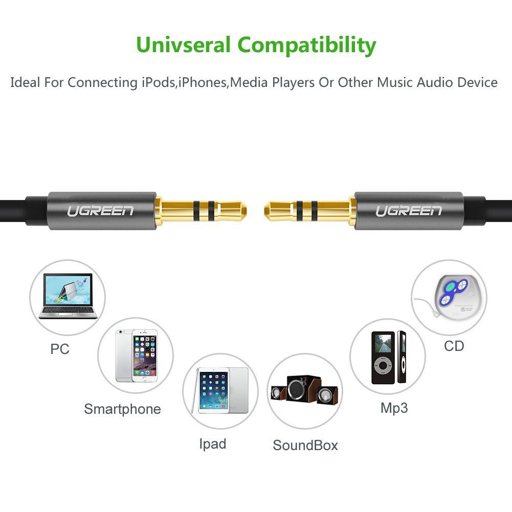 3.5mm Male to 3.5mm Male Audio Cable | 1M | 10733