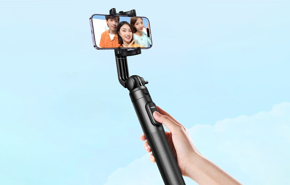 UGREEN 15062 Selfie Stick Tripod | 1.5M | Bluetooth Remote | Portable & Adjustable