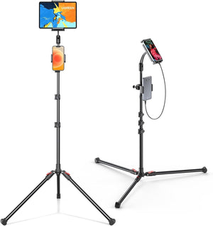 15647 2-in-1 Tablet + Phone Tripod Stand | Max 12.9” Tablet | Max 7.2” Phone