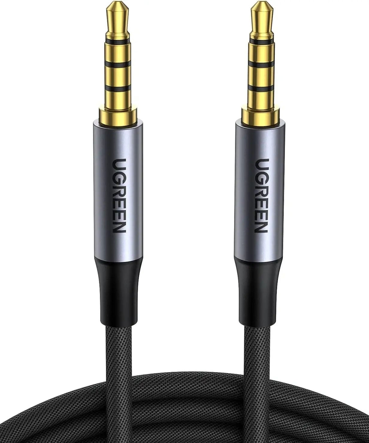 UGREEN 20785 3.5mm Braided 4-Pole Audio Cable | Male to Male | 3m | High-Quality Sound