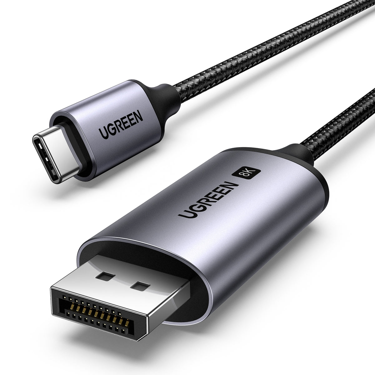 UGREEN 25158 USB-C to DisplayPort 8K Cable | 2m | Ultra HD Video Transmission