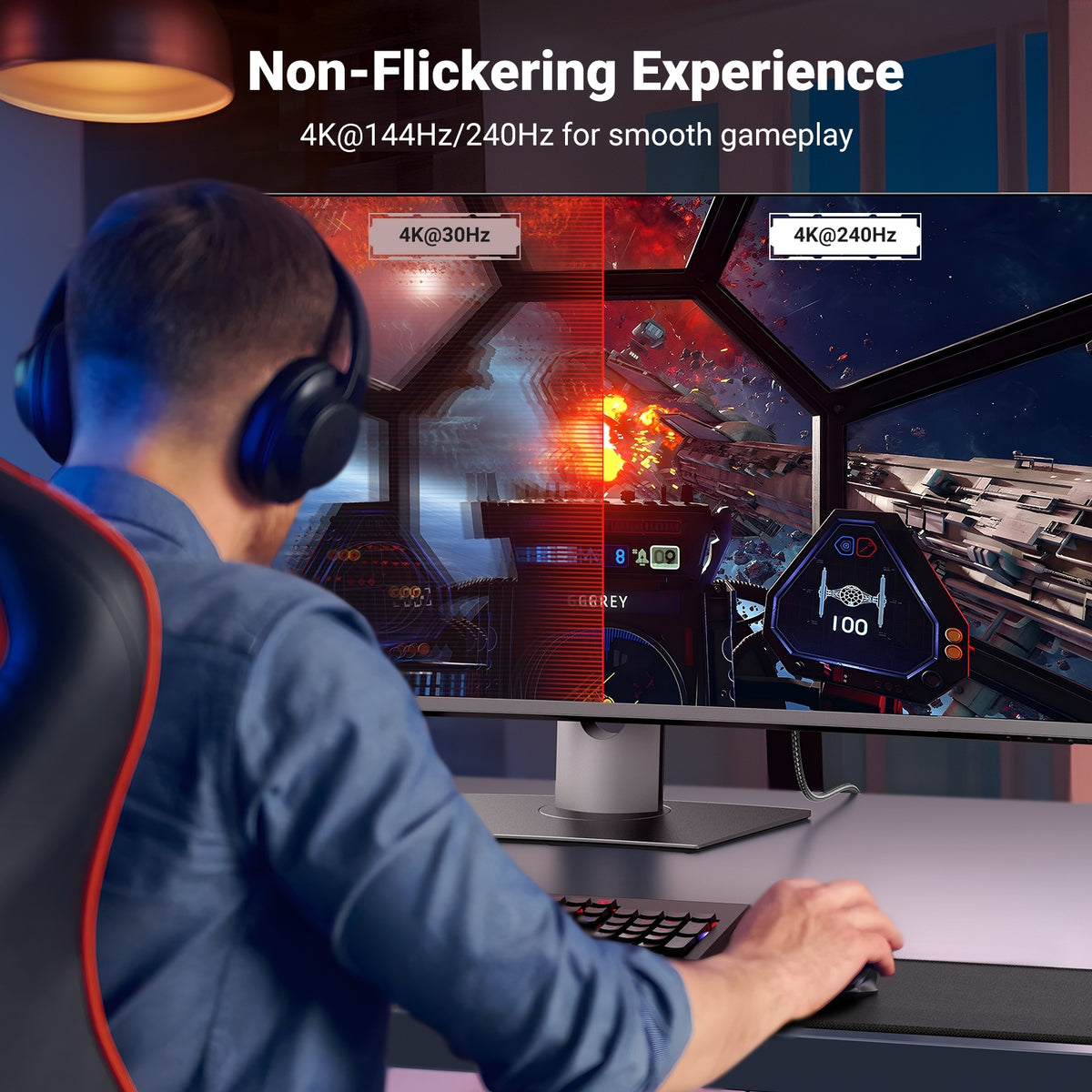 UGREEN 25158 USB-C to DisplayPort 8K Cable | 2m | Ultra HD Video Transmission