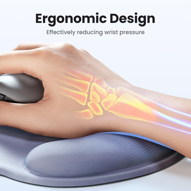 UGREEN 25243 Ergonomic Mouse Pad with Wrist Rest | Green | Comfortable Desk Setup
