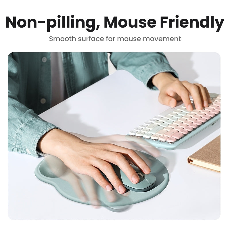 UGREEN 25243 Ergonomic Mouse Pad with Wrist Rest | Green | Comfortable Desk Setup