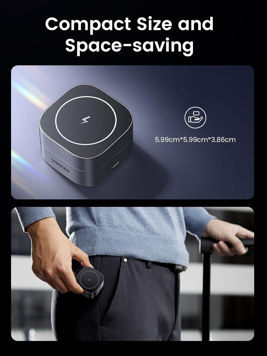 35278 2-in-1 Magsafe Wireless Charger with Stand
