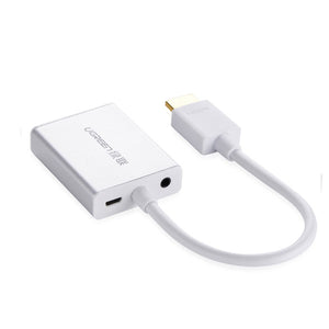 UGREEN HDMI to VGA & 3.5mm Audio/Micro USB Converter | Model 40212 | Black