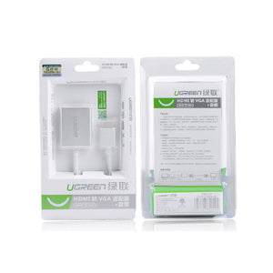 UGREEN HDMI to VGA & 3.5mm Audio/Micro USB Converter | Model 40212 | Black