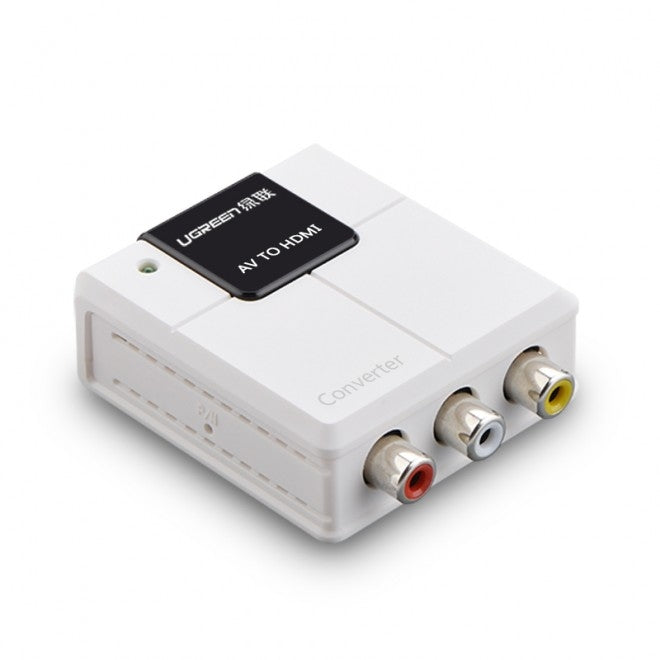 UGREEN AV to HDMI Converter | White | Model 40225 | High-Quality Signal Conversion