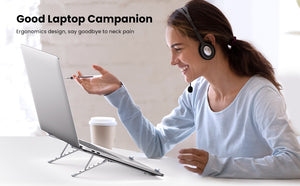 40289 Foldable Laptop Stand | Silver