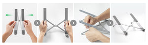 40289 Foldable Laptop Stand | Silver