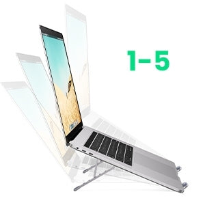 40289 Foldable Laptop Stand | Silver