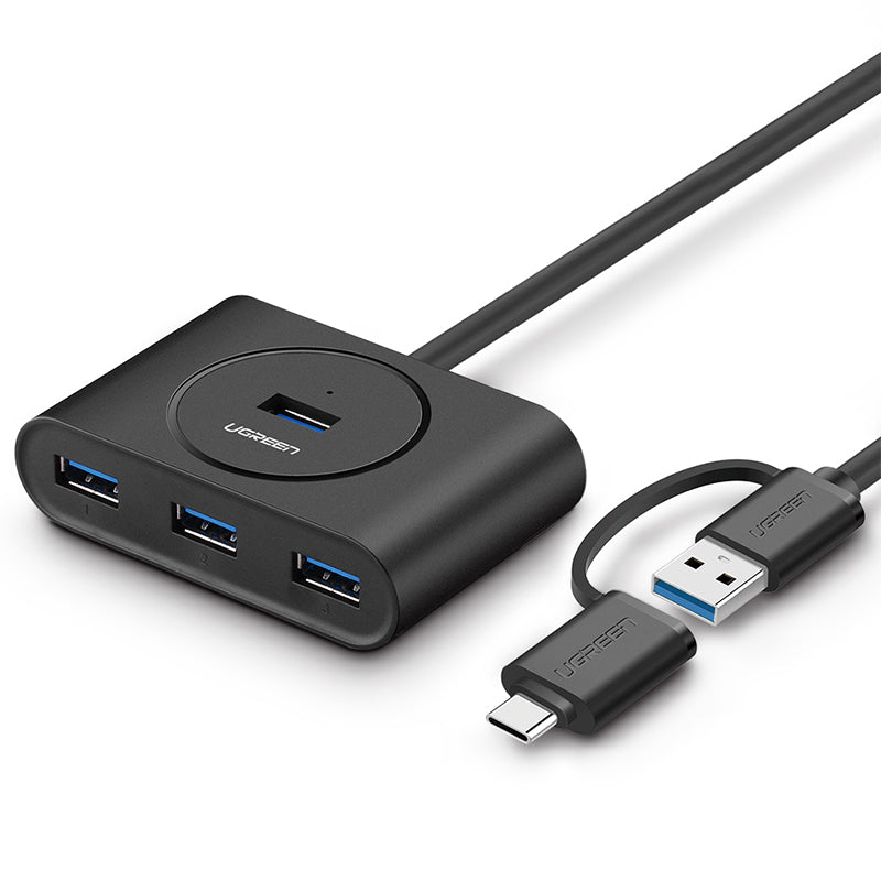 UGREEN USB 3.0 Hub | Type C Port | Black | 1M | 40850