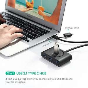 UGREEN USB 3.0 Hub | Type C Port | Black | 1M | 40850
