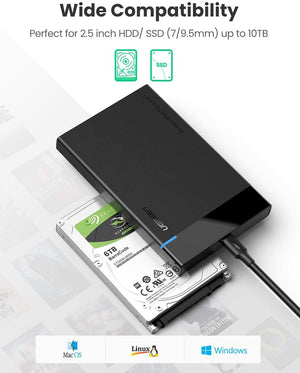 UGREEN USB-C 2.5-inch Hard Drive Box | 50743