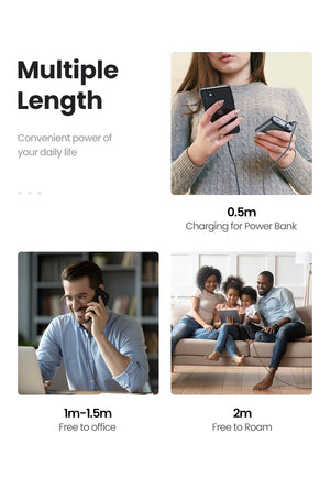 60163 USB-A to 8-pin iPhone Charging Cable | 2M | Silver