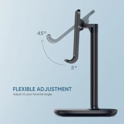 60324 Adjustable Desktop Phone Stand | Black