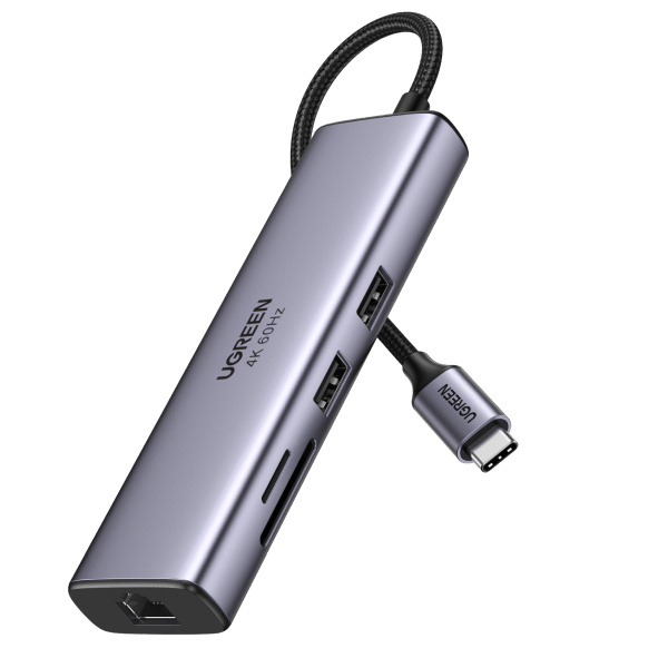 60515 USB-C to HDMI/Ethernet Adapter with Card Reader