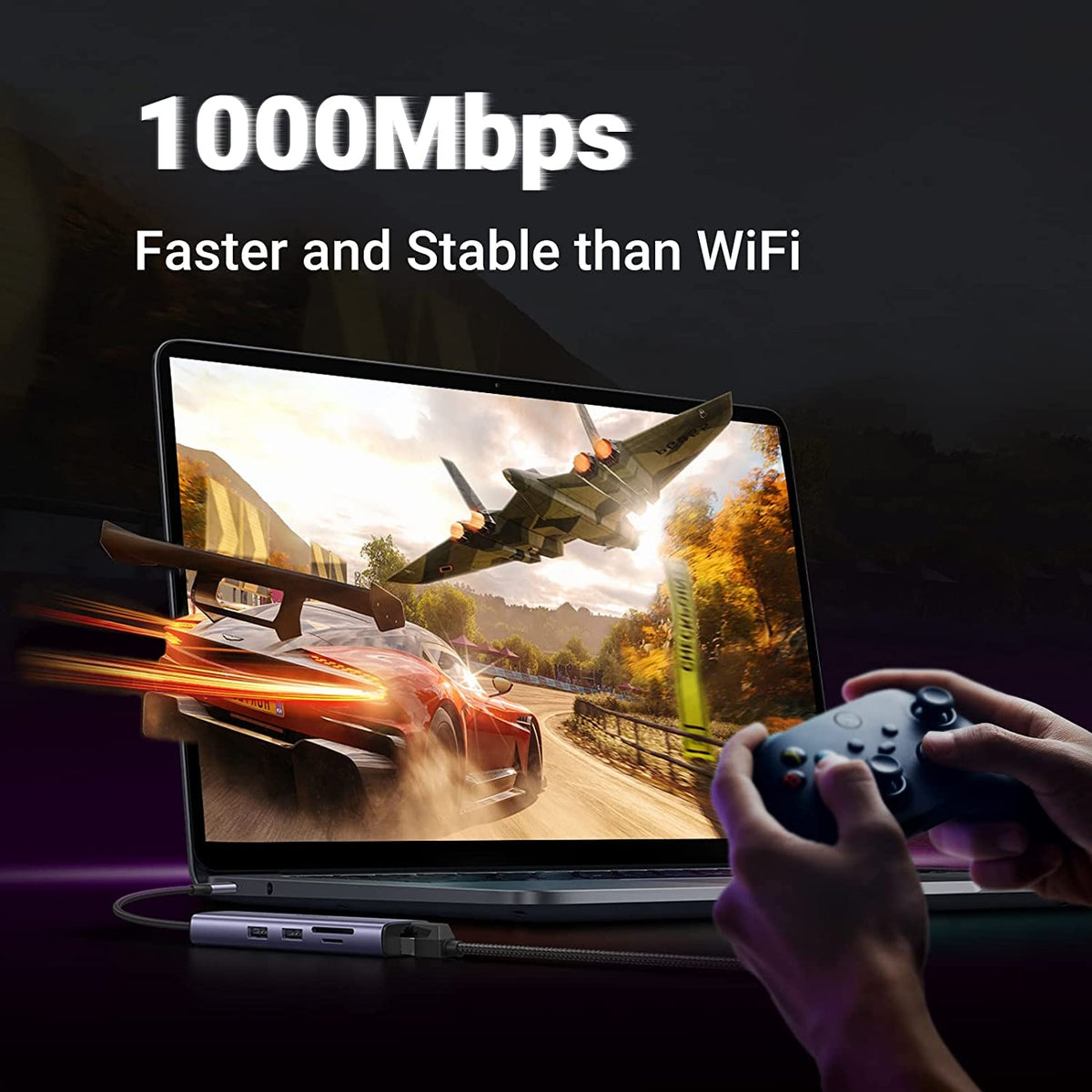60515 USB-C to HDMI/Ethernet Adapter with Card Reader