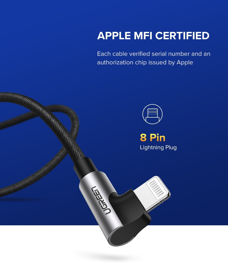 60521 USB-A to 8-pin 90 Degree Angle Cable | 1M
