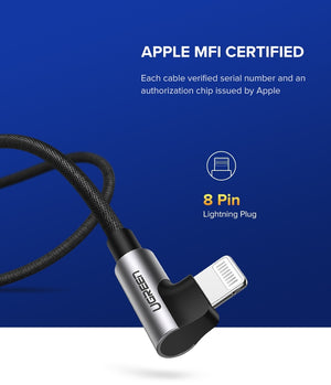 60521 USB-A to 8-pin 90 Degree Angle Cable | 1M