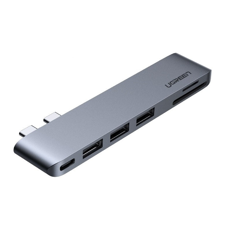 UGREEN 60560 USB-C Hub for MacBook | Aluminum Type-C Adapter | 3 USB 3.0 | 100W