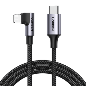 60763 90 Degree USB-C to iPhone 8-pin Cable | 1M
