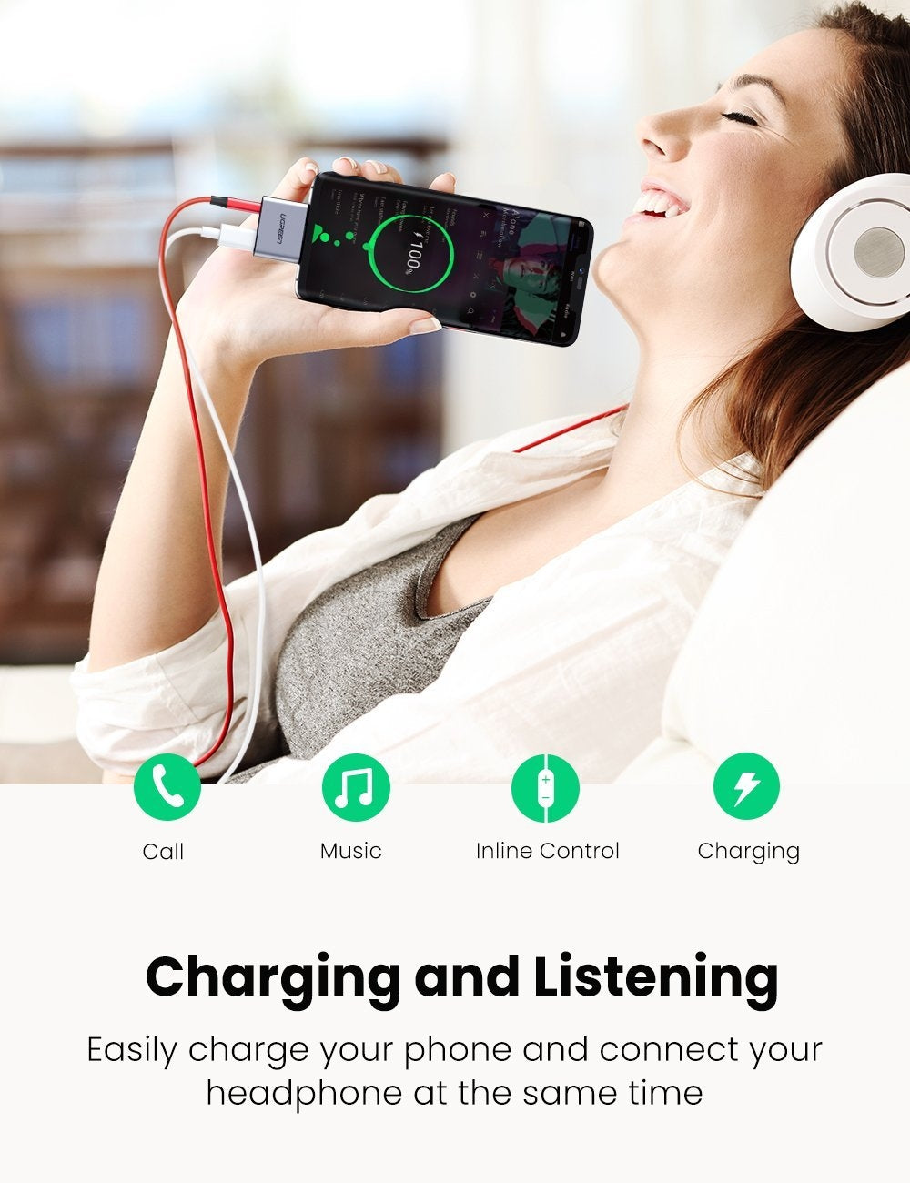 70312 2-in-1 USB-C to C and 3.5mm Adapter